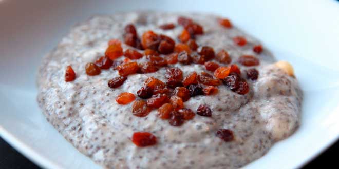 Papas de Aveia com Sementes de Chia e Passas