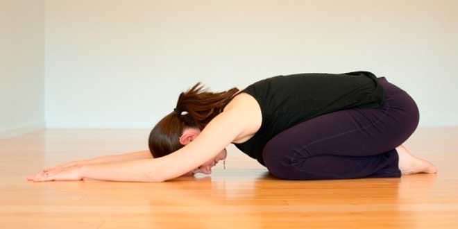 Balasana exercício