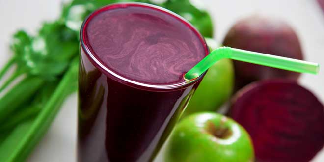 Sumo de maçã beterraba