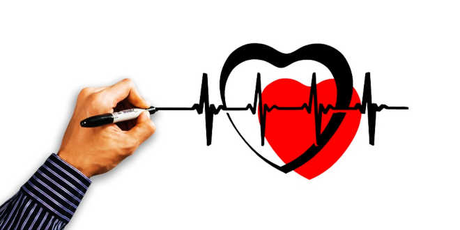 Frequência cardíaca de um coração não treinado