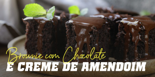 Brownie de Chocolate com Peanut Butter