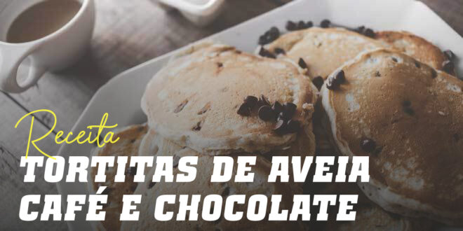 Panquecas de Aveia com Café e Chips de Chocolate