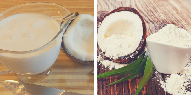 produtos de farinha de coco