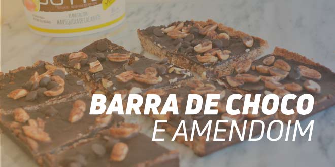 Barras Energéticas de Choco e Amendoim Barras Energéticas de Choco e Amendoim