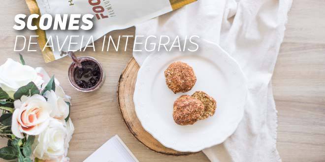 Scones de Aveia Integrais