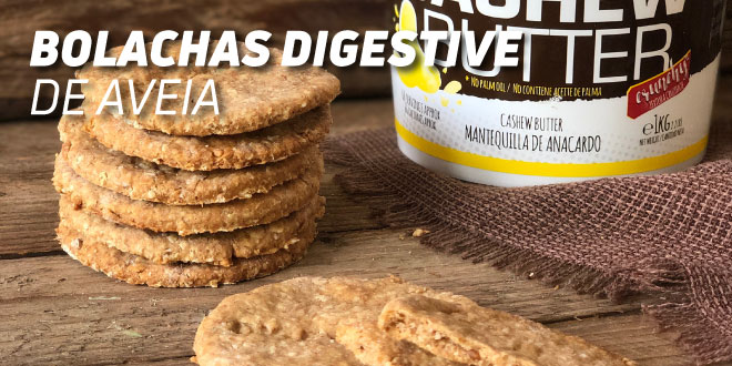 Bolachas Digestive de Aveia Bolachas Digestive de Aveia