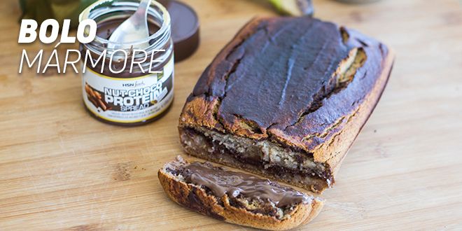 Bolo Marmoreado Fitness com Farinha de Aveia