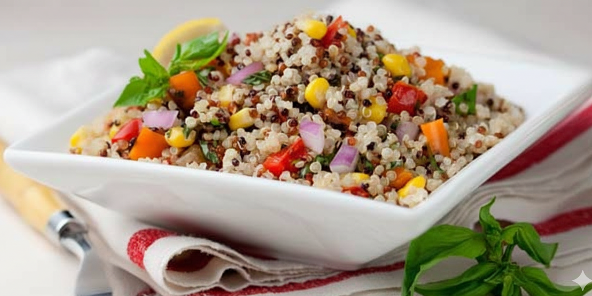 Salada de quinoa tricolor