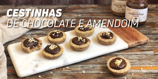 Cestinhas de Chocolate e Amendoim