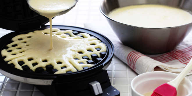 como fazer waffles saudáveis