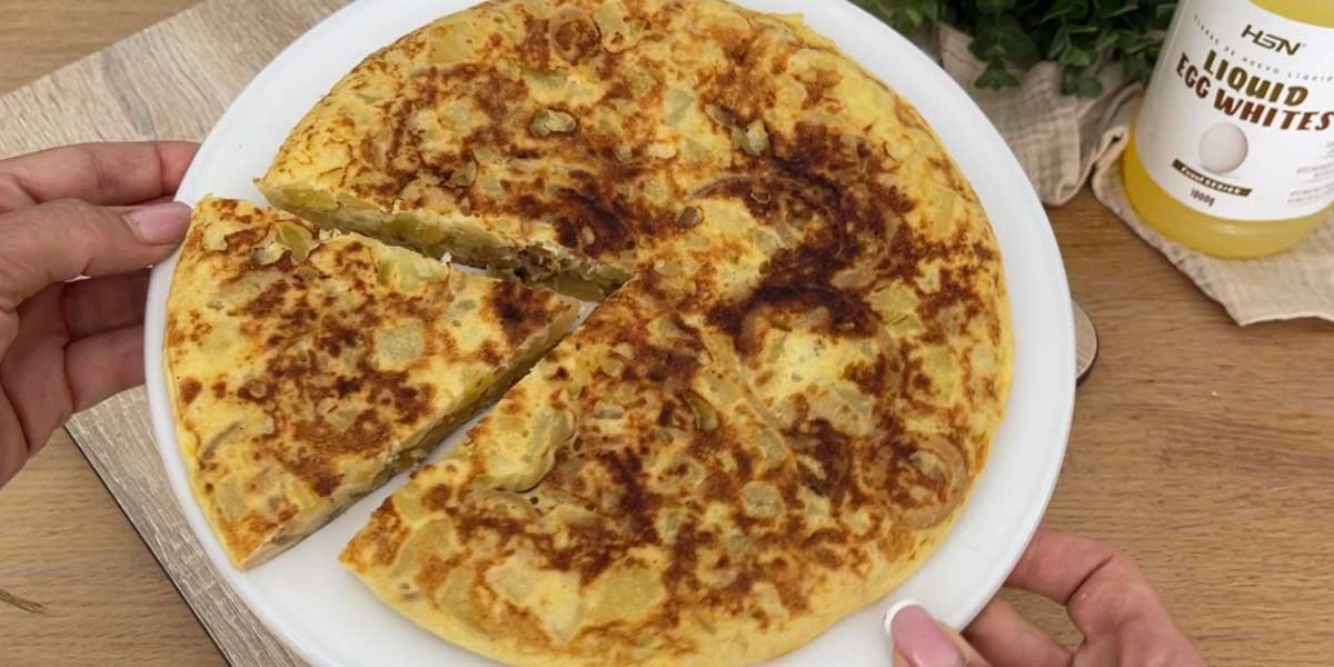 Tortilha de batatas fitness baixa em gorduras