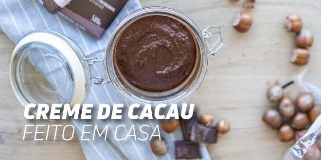 Creme de cacau e avelãs feito em casa