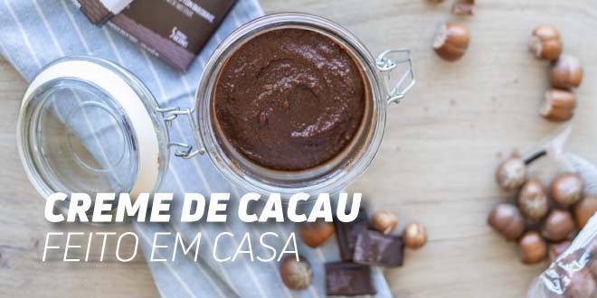 Creme de cacau e avelãs feito em casa