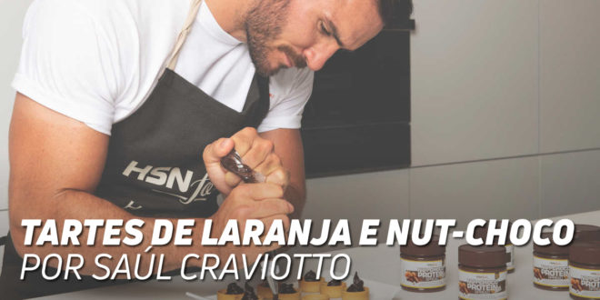 Tartes aromatizadas com laranja e recheadas de Nutchoco, por Saúl Craviotto