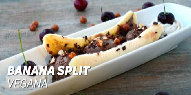 Banana Split: Gelado Proteico para Veganos
