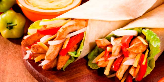 Fajitas de frango