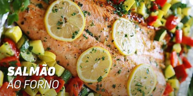 Lombo de Salmão no Forno