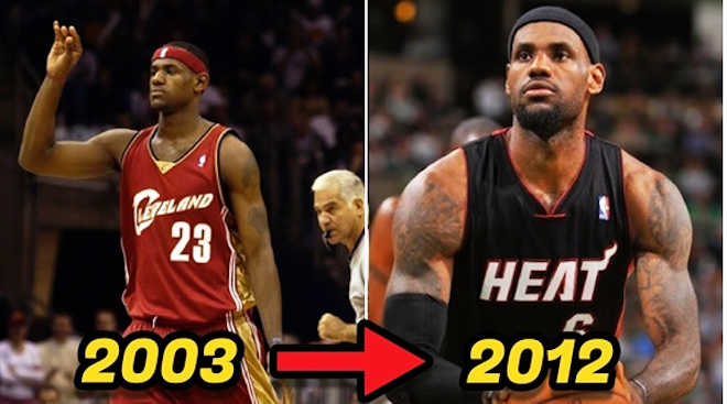 Lebron James transformação física Lebron James transformação física