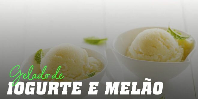 Gelado de Iogurte e Melão