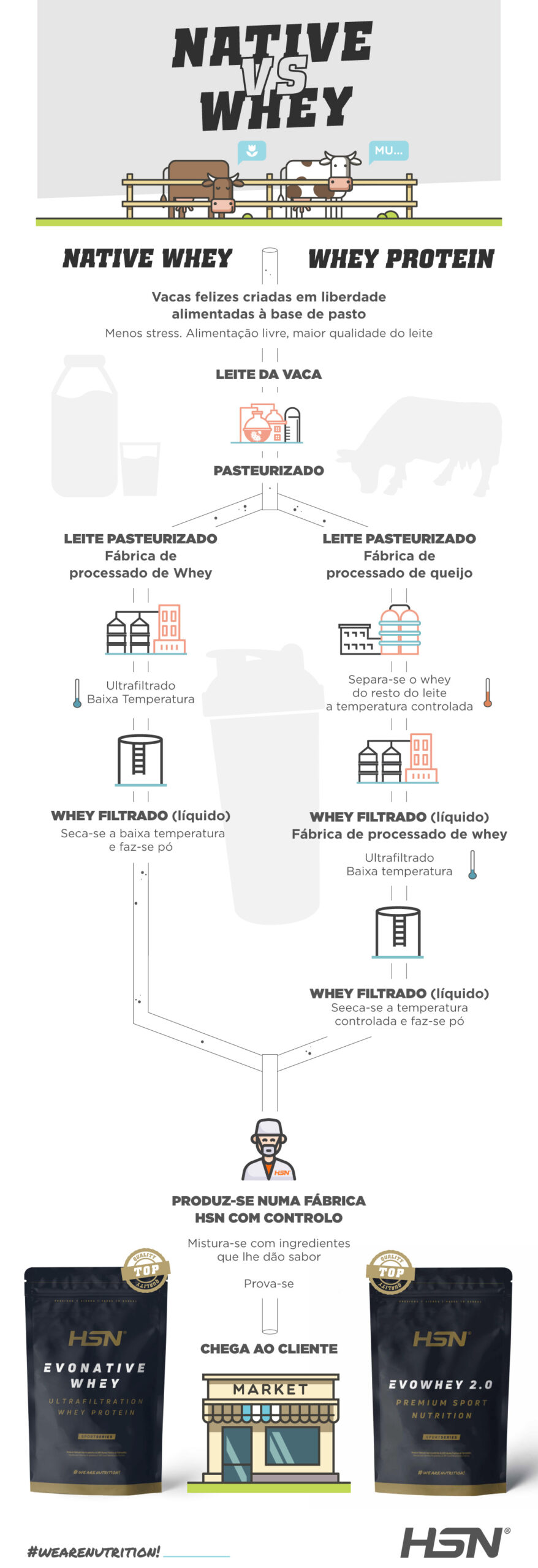 Infografia Native VS Whey