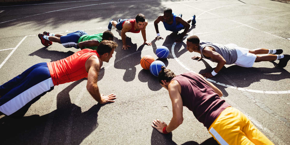 Treino físico basquetebol