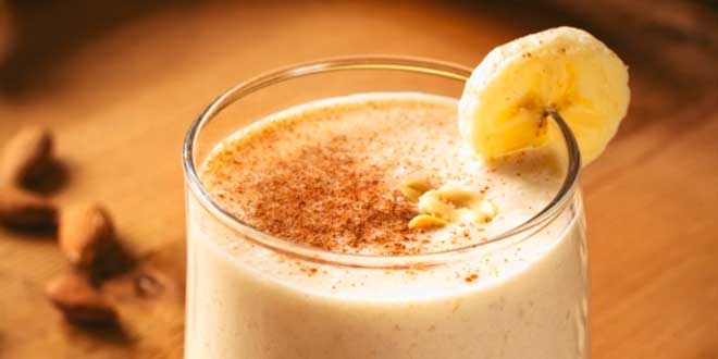 Batido de Baunilha com Amêndoas Batido de Baunilha com Amêndoas