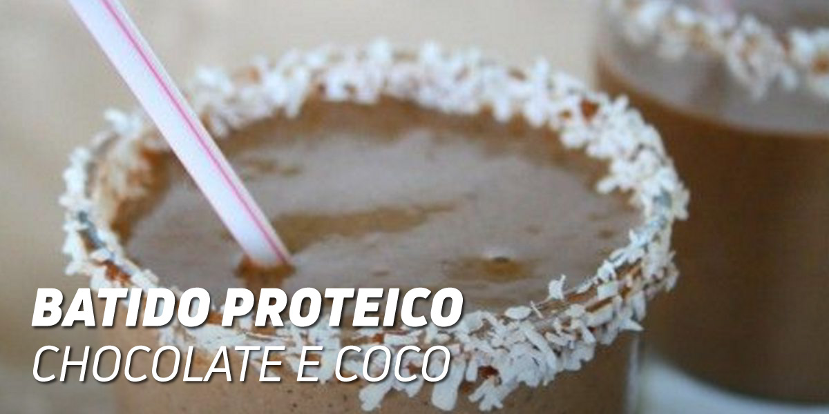 Batido Proteico de Chocolate e Coco
