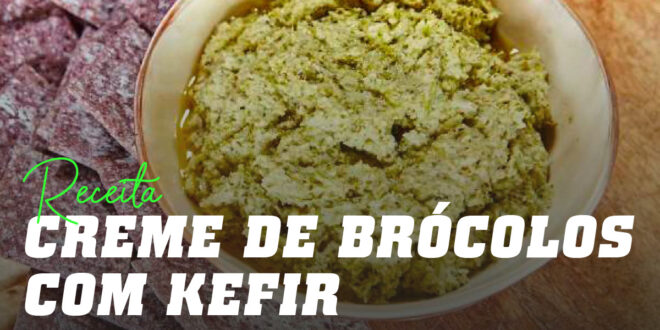 Creme frio de brócolos com Kéfir