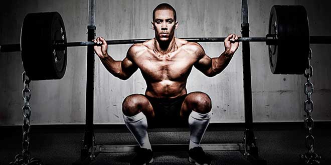 Agachamentos com correntes