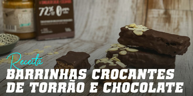Barrinhas Crocantes de Torrão e Chocolate