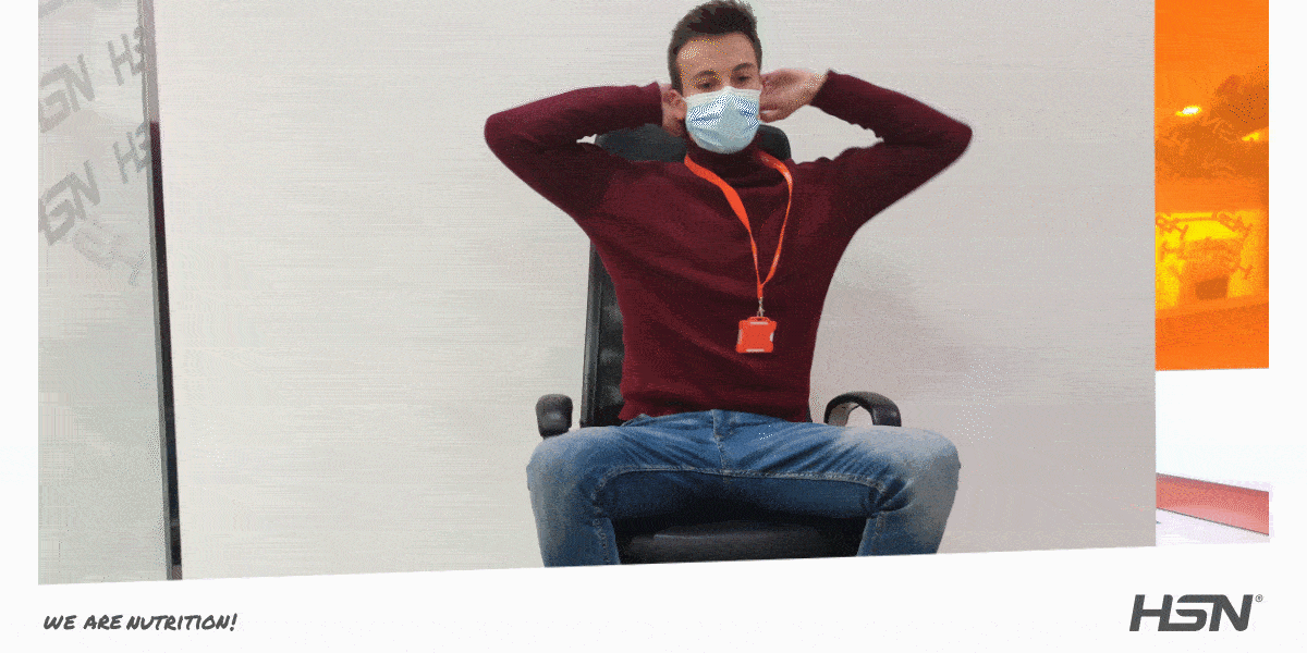 Esticar a cintura - exercícios posturais no escritório