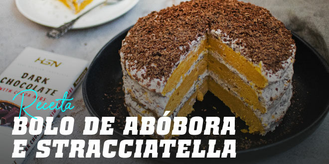 Bolo de Abóbora e Stracciatella Bolo de Abóbora e Stracciatella