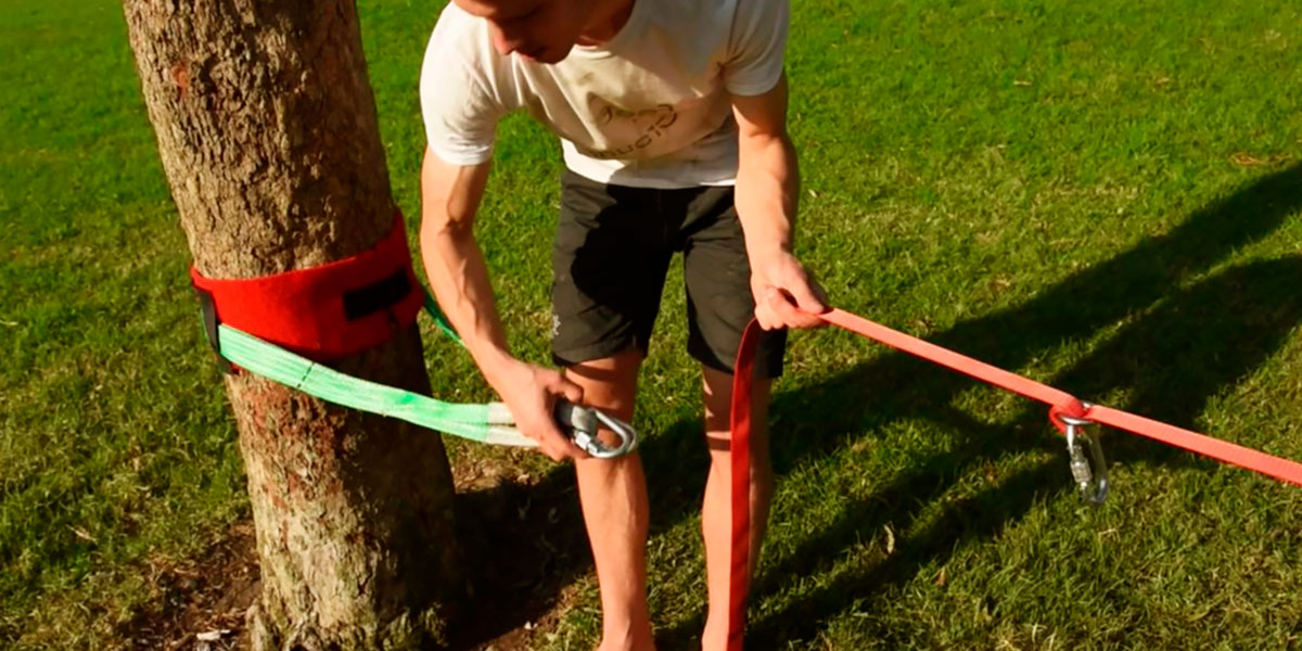 O que é que precisas para praticar slackline