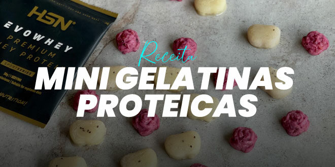Mini Gelatinas Proteicas com Fruta Natural