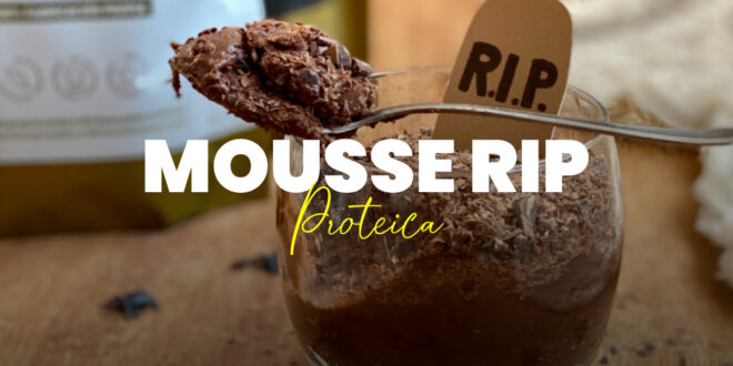 Mousse RIP Proteico de Chocolate para Halloween