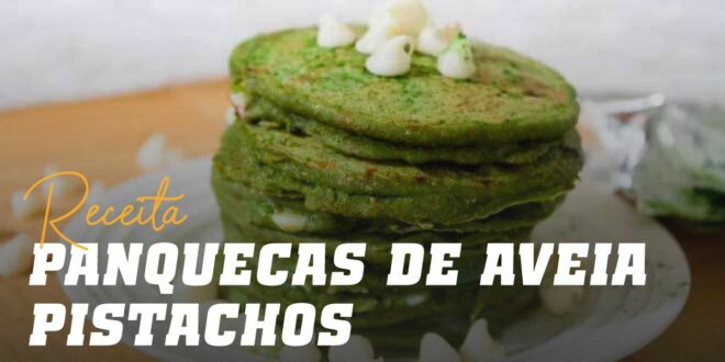 Panquecas de Aveia e Claras com Pistachos