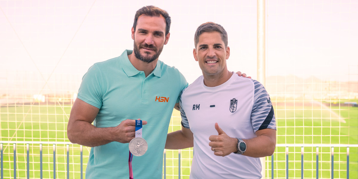 Saúl Craviotto visita a Cidade Desportiva do Granada CF Saúl Craviotto visita a Cidade Desportiva do Granada CF
