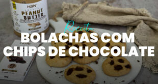 Bolachas com Chips de Chocolate sem Farinha de Trigo