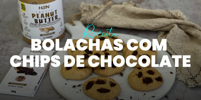 Bolachas com Chips de Chocolate sem Farinha de Trigo