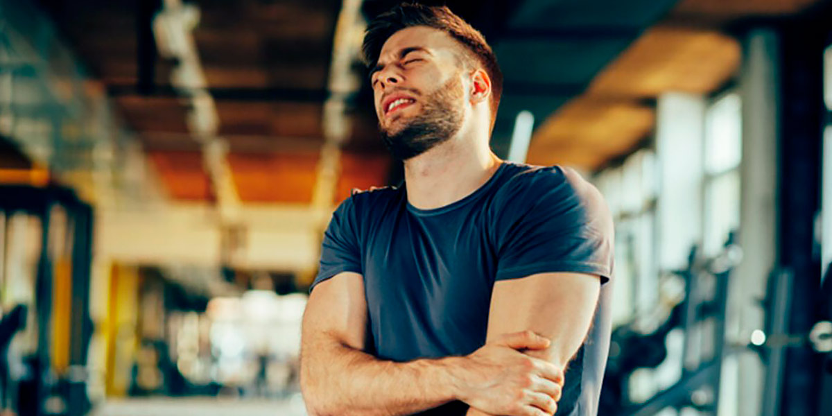 Desportista com DOMS