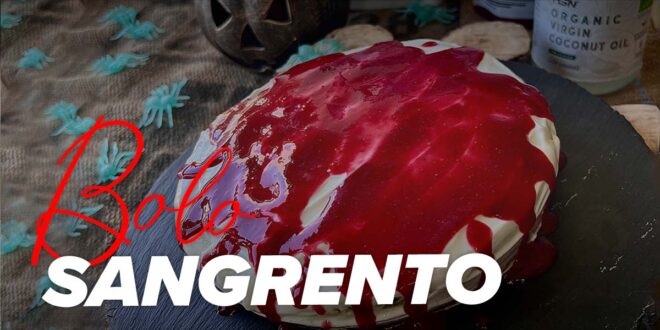 Bolo Sangrento para Halloween