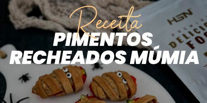 Pimentos Múmia para a Noite de Halloween Pimentos Múmia para a Noite de Halloween