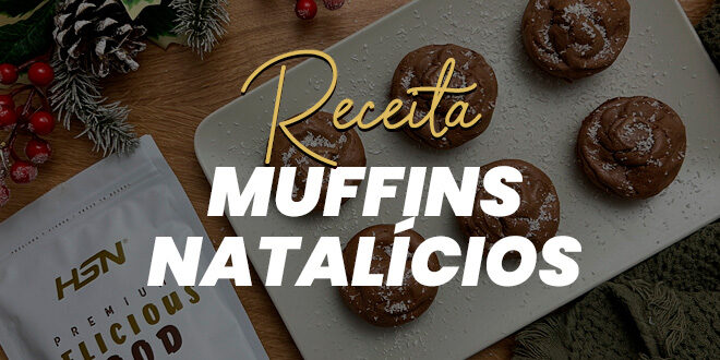 Muffins de Natal com 4 Ingredientes