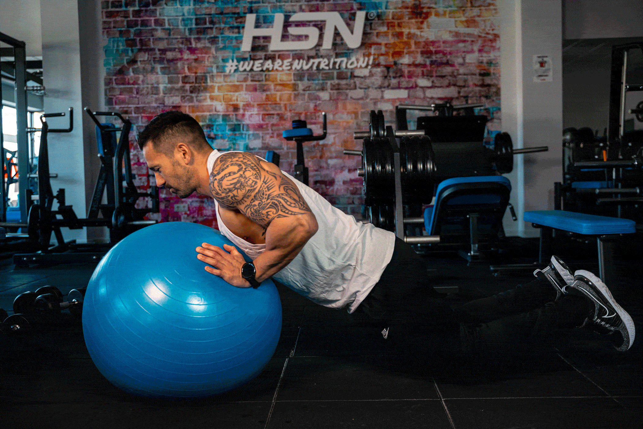 Ball Push Up (de joelhos)