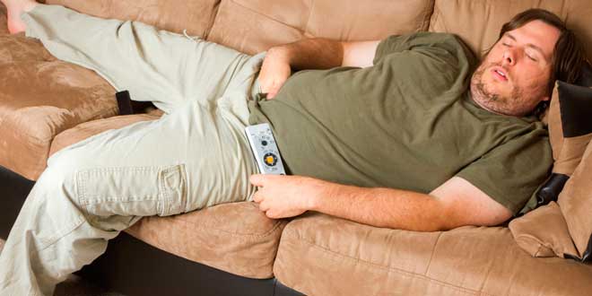 Não fazer desporto e ver TV sedentarismo