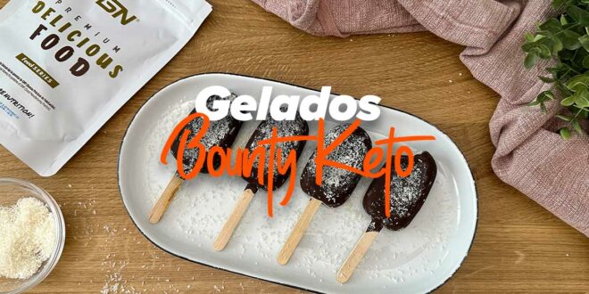 Gelados Bounty de Chocolate e Coco para a Dieta Keto