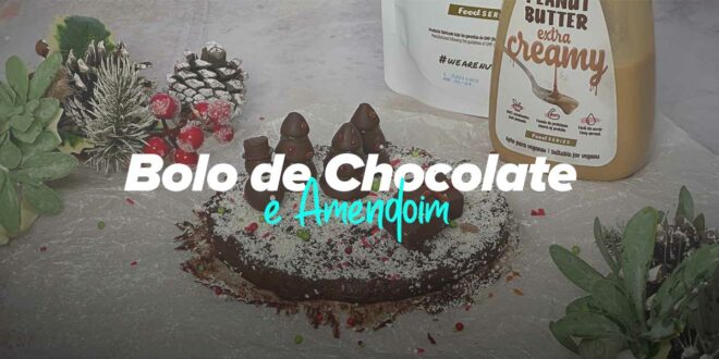 Bolo de Chocolate e Amendoim