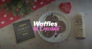 Waffles de Chocolate para o Dia dos Namorados