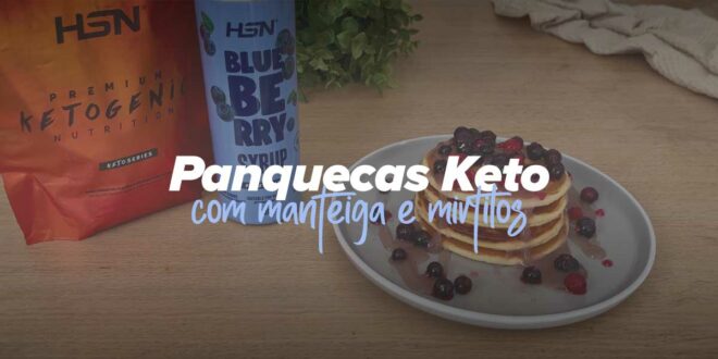 Keto Cakes de manteiga e mirtilos