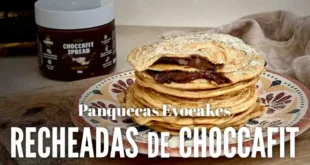 Panquecas Evocakes recheadas de Choccafit